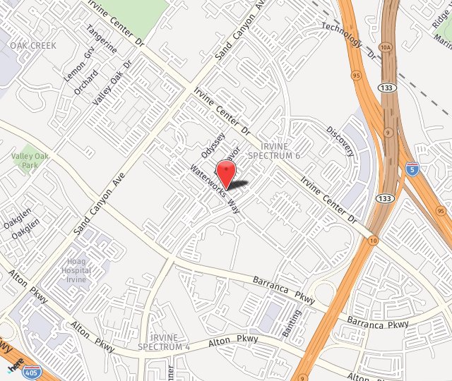 Location Map: 113 Waterworks Way Irvine, CA 92618